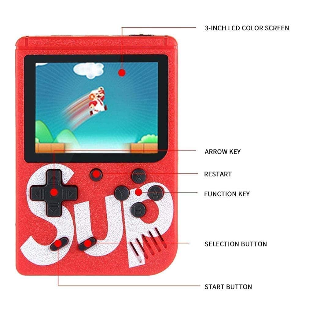 400 in 1 Sup Portable Video Games- Led Screen, USB Rechargeable