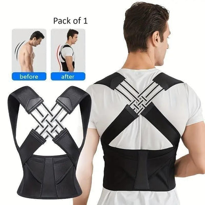 Adjustable Back Posture Corrector - Unisex Pain Relieve Belt