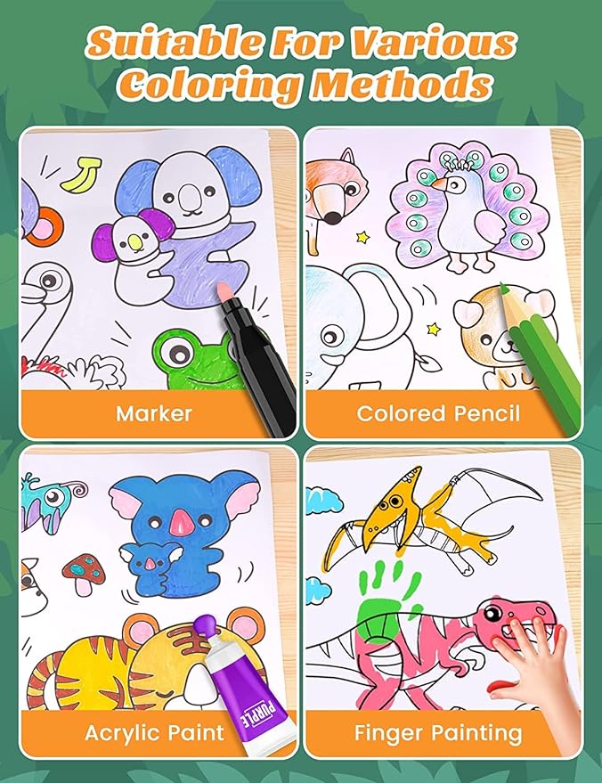 Children Drawing Roll | Blank Coloring Pages | Wall Floor DIY Painting Color Filling Paper