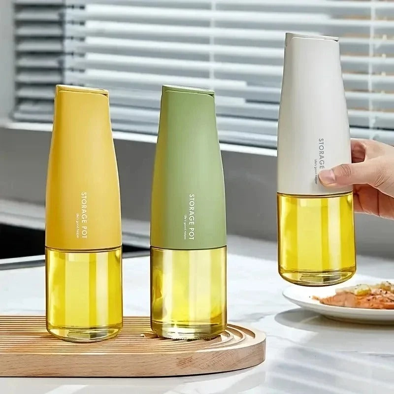 Oil Dispenser Bottle with Automatic Opening and Closing