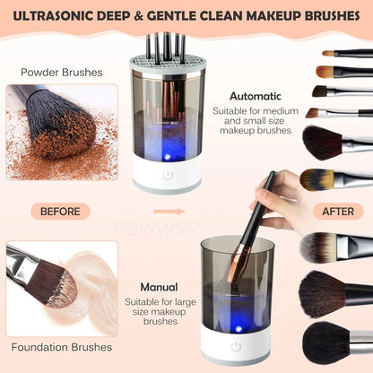 Electric Cosmetic Makeup Brush Cleaner Tool for All Size