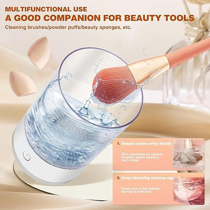 Electric Cosmetic Makeup Brush Cleaner Tool for All Size