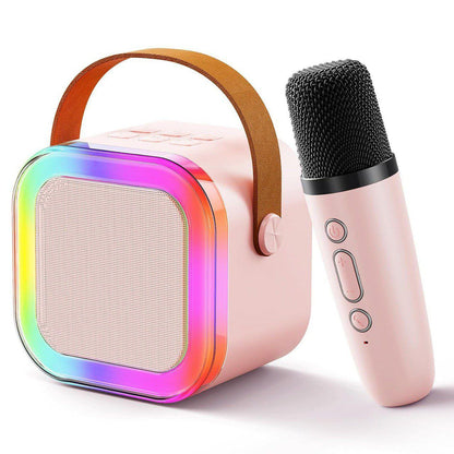 Mini Portable Karaoke Speaker With Dual Wireless Mic