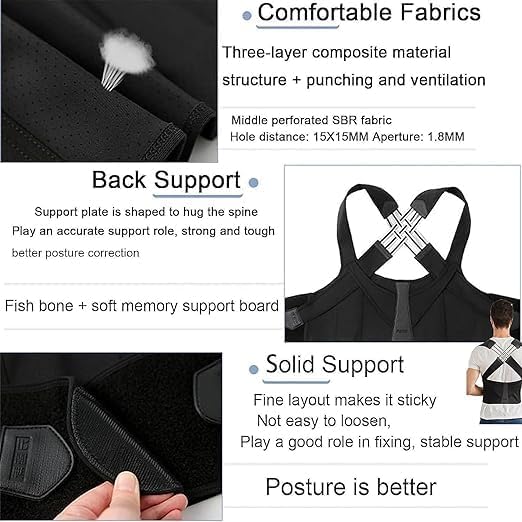 Adjustable Back Posture Corrector - Unisex Pain Relieve Belt