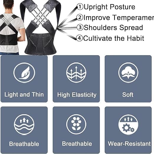 Adjustable Back Posture Corrector - Unisex Pain Relieve Belt